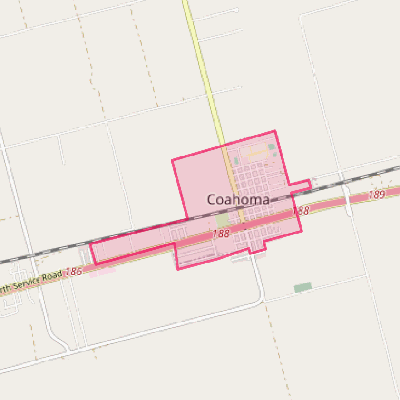 Map of Coahoma