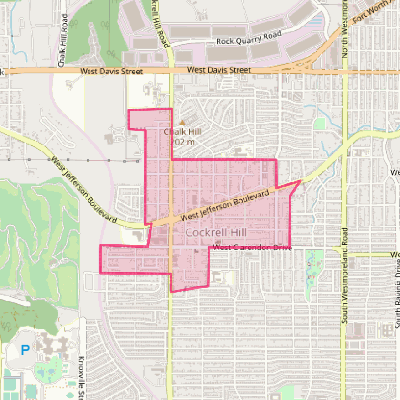 Map of Cockrell Hill