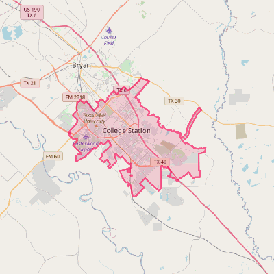 Map of College Station