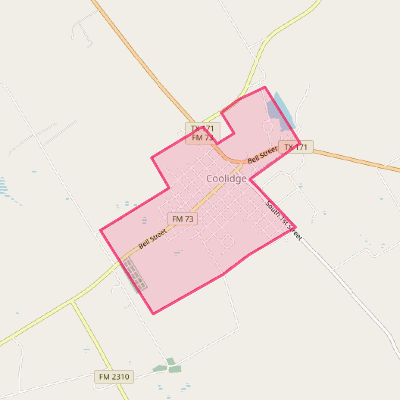 Map of Coolidge