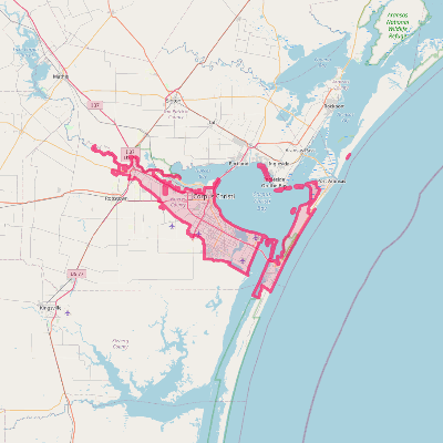 Map of Corpus Christi