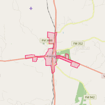 Map of Corrigan