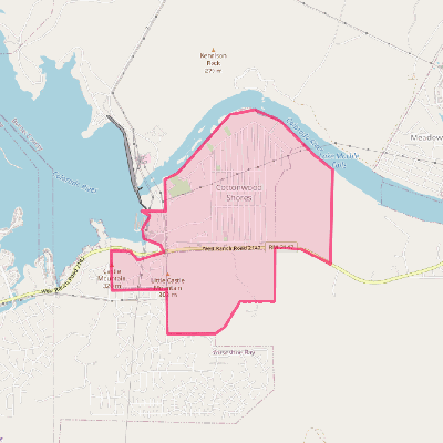 Map of Cottonwood Shores