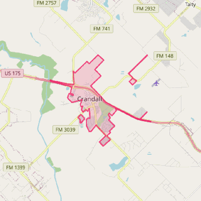 Map of Crandall