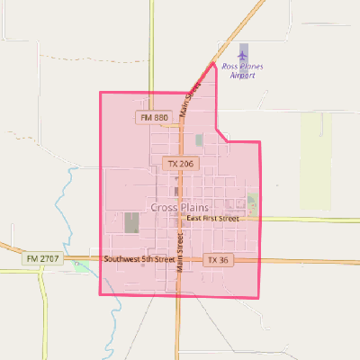 Map of Cross Plains