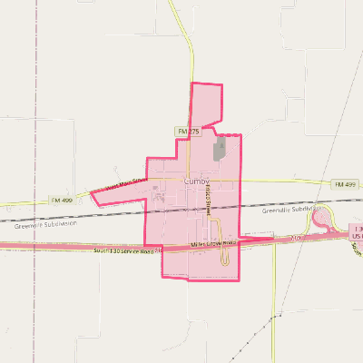 Map of Cumby