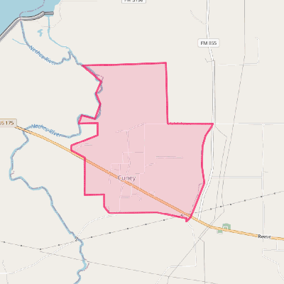 Map of Cuney