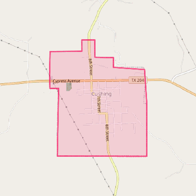 Map of Cushing