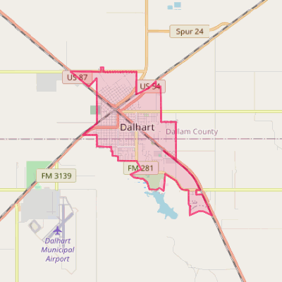 Map of Dalhart