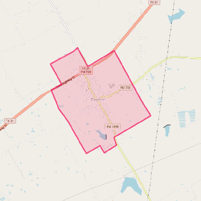 Map of Dawson