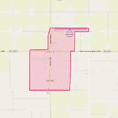 Map of Dell City