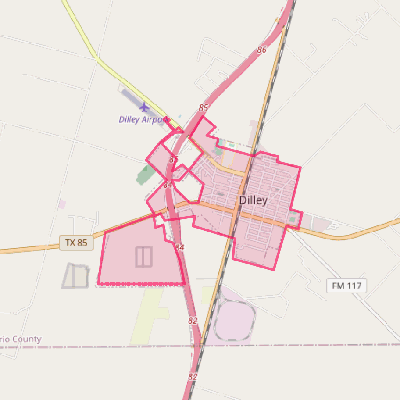 Map of Dilley