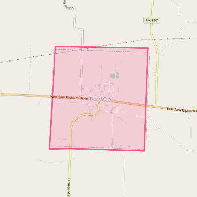 Map of Dodd City