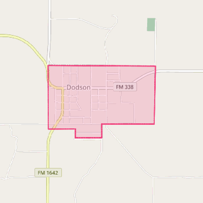 Map of Dodson