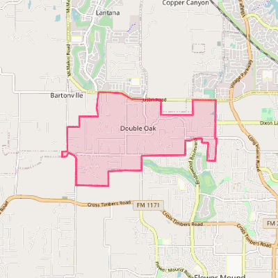 Map of Double Oak