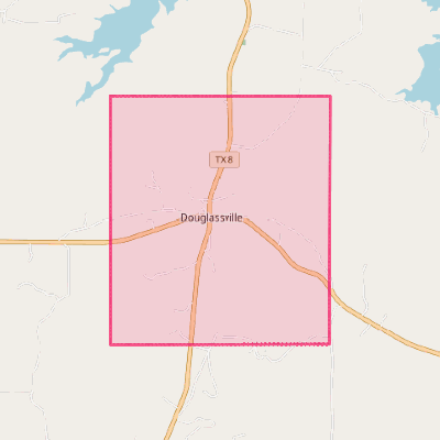 Map of Douglassville