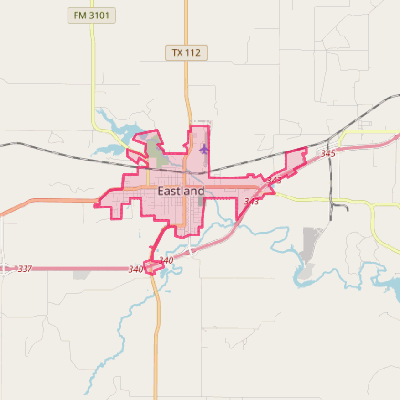 Map of Eastland