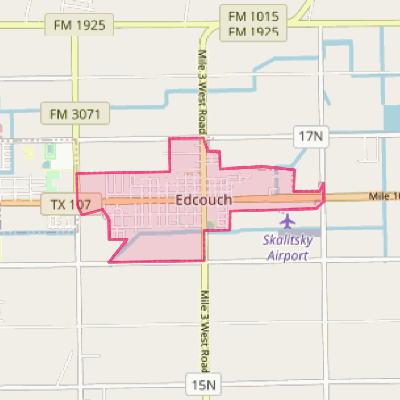 Map of Edcouch