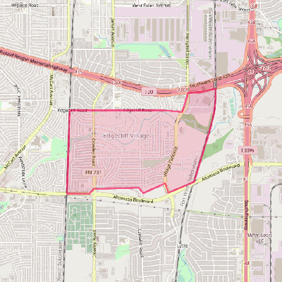 Map of Edgecliff Village