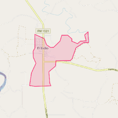 Map of El Indio