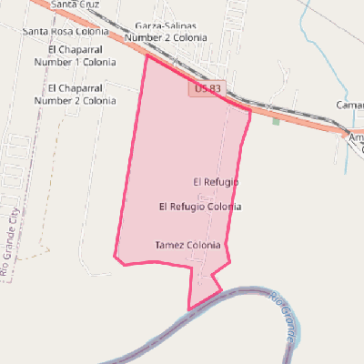 Map of El Refugio