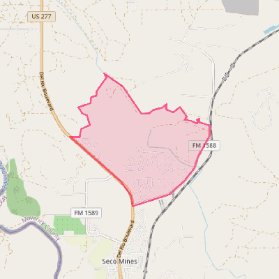 Map of Elm Creek