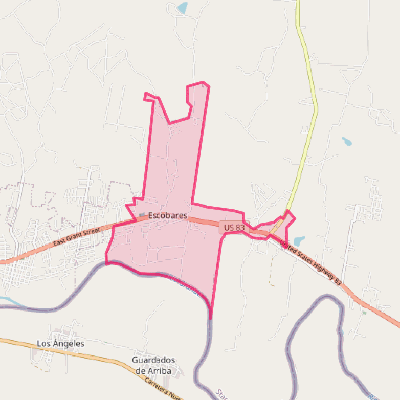 Map of Escobares