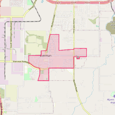 Map of Everman