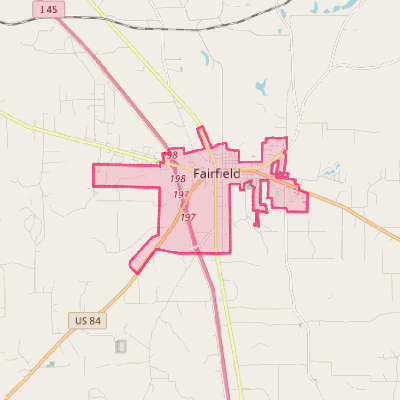 Map of Fairfield