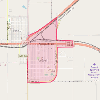 Map of Farwell