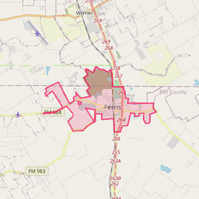 Map of Ferris