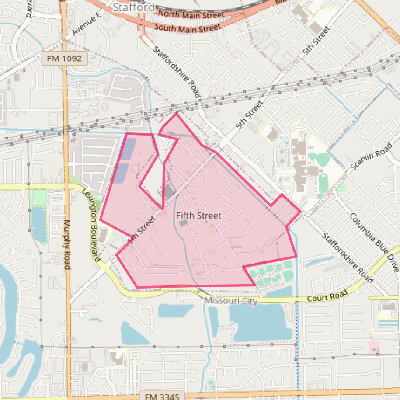 Map of Fifth Street