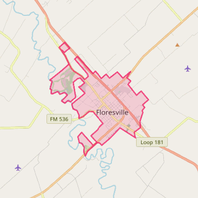 Map of Floresville