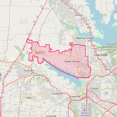 Map of Flower Mound