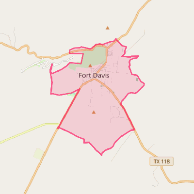 Map of Fort Davis