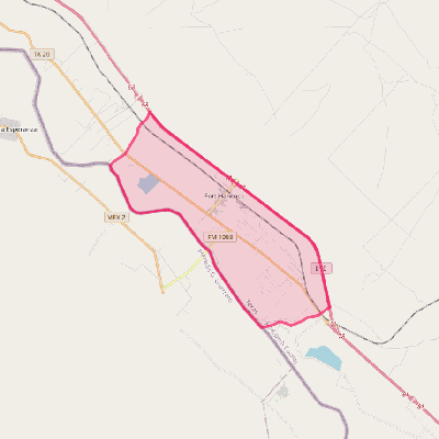 Map of Fort Hancock