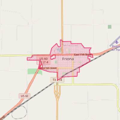 Map of Friona