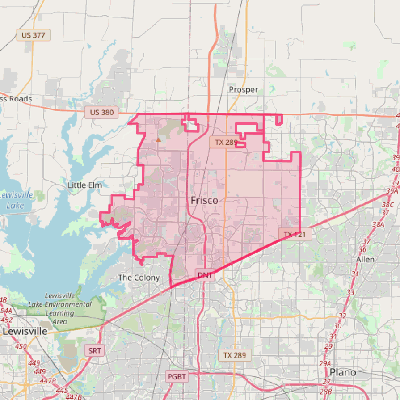 Map of Frisco