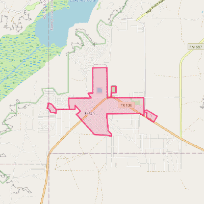 Map of Fritch