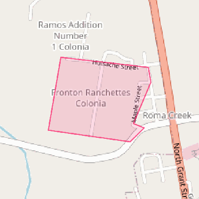 Map of Fronton Ranchettes