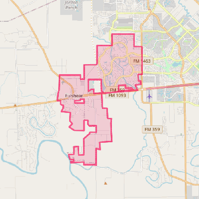 Map of Fulshear