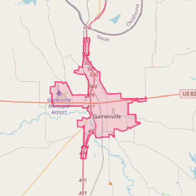 Map of Gainesville