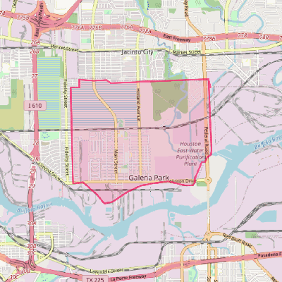 Map of Galena Park