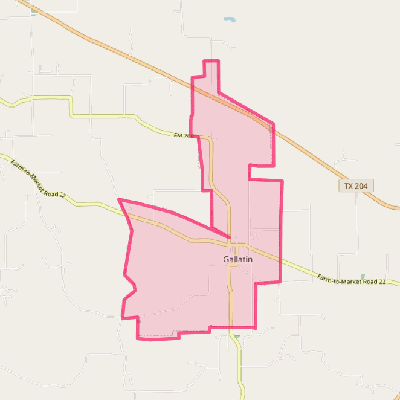 Map of Gallatin