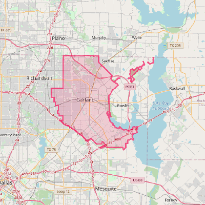 Map of Garland