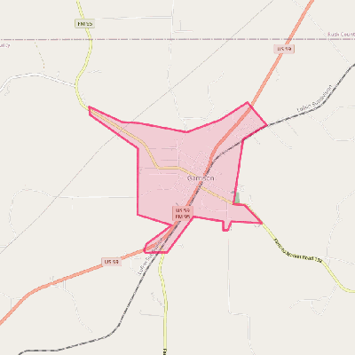 Map of Garrison