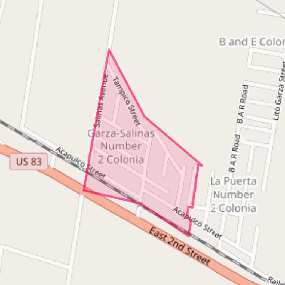 Map of Garza-Salinas II