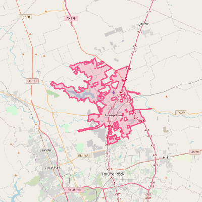 Map of Georgetown