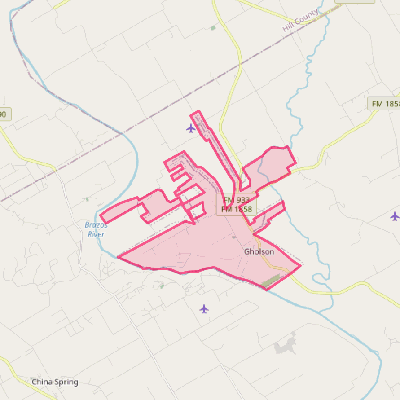 Map of Gholson