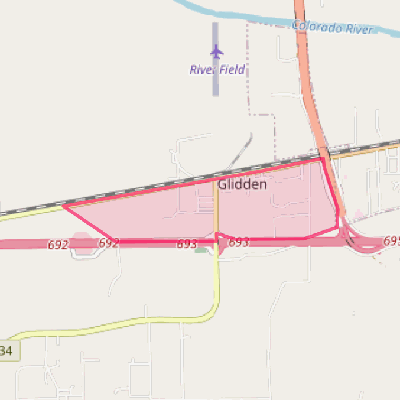 Map of Glidden